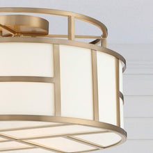 Load image into Gallery viewer, Danielson Semi Flush Mount Ceiling Light in Detail.