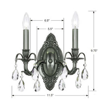 Load image into Gallery viewer, Dawson Wall Light - line drawing.