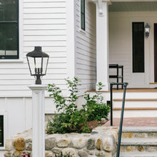 Load image into Gallery viewer, Dumont Outdoor Post Light in Outside Area.