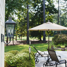 Load image into Gallery viewer, Dumont Outdoor Wall Light in Outside Area.