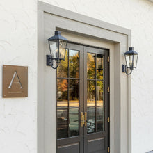 Load image into Gallery viewer, Dumont Outdoor Wall Light in Outside Area.