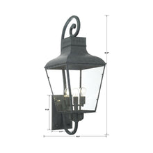 Load image into Gallery viewer, Dumont Outdoor Wall Light - line drawing.