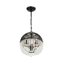 Load image into Gallery viewer, Duval Chandelier in Matte Black (3-Light).