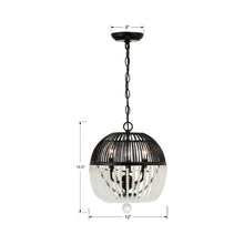 Load image into Gallery viewer, Duval Chandelier - line drawing.