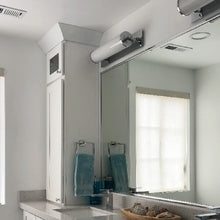 Load image into Gallery viewer, Foster Bath Vanity Light in bathroom.