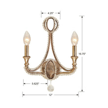 Load image into Gallery viewer, Garland Wall Light - line drawing.