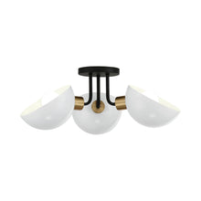 Load image into Gallery viewer, Gigi Semi Flush Mount Ceiling Light in Detail.