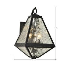 Load image into Gallery viewer, Glacier Outdoor Wall Light - line drawing.
