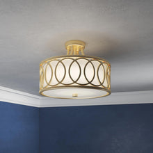 Load image into Gallery viewer, Graham Semi Flush Mount Ceiling Light in Detail.