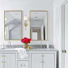 Load image into Gallery viewer, Hatfield Wall Light in bathroom.