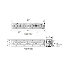 Load image into Gallery viewer, Hillcrest Bath Wall Light - line drawing.
