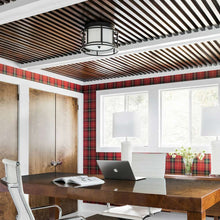 Load image into Gallery viewer, Hulton Semi Flush Mount Ceiling Light in living room.