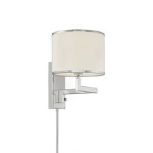 Load image into Gallery viewer, Madison Wall Light in Polished Nickel.