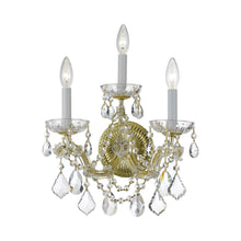 Load image into Gallery viewer, Maria Theresa Wall Light in Gold (3-Light).