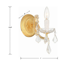 Load image into Gallery viewer, Maria Theresa Wall Light - line drawing.
