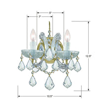 Load image into Gallery viewer, Maria Theresa Wall Light - line drawing.