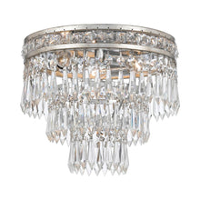 Load image into Gallery viewer, Mercer Flush Mount Ceiling Light in Olde Silver.