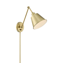 Load image into Gallery viewer, Mitchell Wall Light in Aged Brass (16-Inch).
