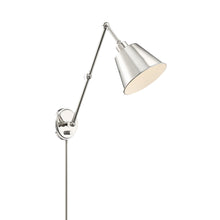 Load image into Gallery viewer, Mitchell Wall Light in Polished Nickel (30-Inch).