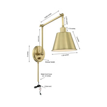 Load image into Gallery viewer, Mitchell Wall Light - line drawing.