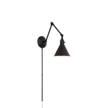 Load image into Gallery viewer, Morgan Wall Light in Matte Black (24-Inch).