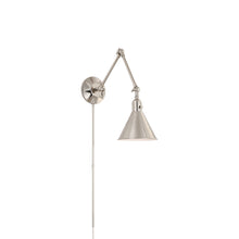Load image into Gallery viewer, Morgan Wall Light in Polished Nickel (24-Inch).