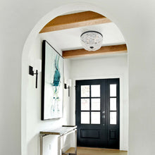 Load image into Gallery viewer, Nola Flush Mount Ceiling Light in living room.