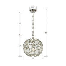 Load image into Gallery viewer, Palla Chandelier - line drawing.