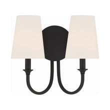 Load image into Gallery viewer, Payton Wall Light in Black Forged (2-Light).