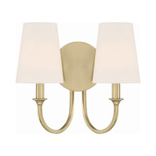 Load image into Gallery viewer, Payton Wall Light in Vibrant Gold (2-Light).