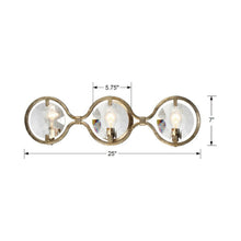 Load image into Gallery viewer, Quincy Bath Wall Light - line drawing.