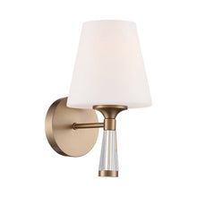 Load image into Gallery viewer, Ramsey Wall Light in Vibrant Gold.