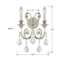 Load image into Gallery viewer, Regis Wall Light - line drawing.