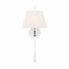 Load image into Gallery viewer, Renee Wall Light in Polished Nickel.