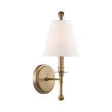 Load image into Gallery viewer, Riverdale Wall Light in Aged Brass (1-Light).