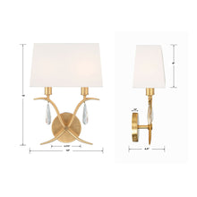 Load image into Gallery viewer, Rollins Wall Light - line drawing.