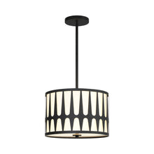 Load image into Gallery viewer, Royston Pendant Light in Black (3-Light).