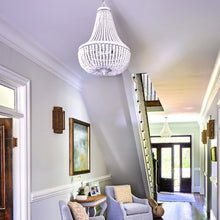 Load image into Gallery viewer, Rylee Crystal Chandelier in living room.
