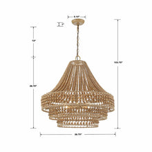 Load image into Gallery viewer, Silas Chandelier - line drawing.