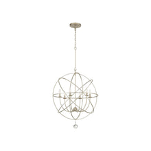 Load image into Gallery viewer, Solaris Chandelier in Olde Silver (Medium).