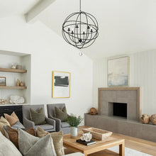 Load image into Gallery viewer, Solaris Chandelier in living room.