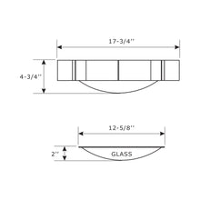 Load image into Gallery viewer, Solas Flush Mount Ceiling Light - line drawing.