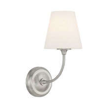Load image into Gallery viewer, Sylvan Bath Wall Light in Brushed Nickel (1-Light).