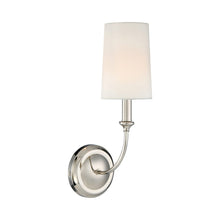 Load image into Gallery viewer, Sylvan Vanity Wall Light in Polished Nickel (1-Light).