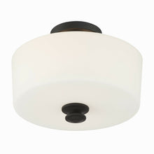 Load image into Gallery viewer, Travis Semi Flush Mount Ceiling Light in Detail.