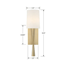 Load image into Gallery viewer, Trenton Wall Light - line drawing.