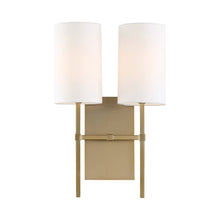 Load image into Gallery viewer, Veronica Wall Light in Aged Brass (2-Light).