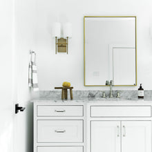 Load image into Gallery viewer, Veronica Wall Light in bathroom.