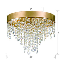 Load image into Gallery viewer, Winham Flush Mount Ceiling Light - line drawing.