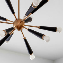 Load image into Gallery viewer, Zodiac Chandelier in Detail.